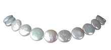 Load image into Gallery viewer, Glam Graduated White Coin FW Pearl Strand 4760
