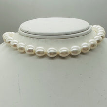 Load image into Gallery viewer, White Pear Shaped 9mm to 12mm FW Pearls Strand 103104
