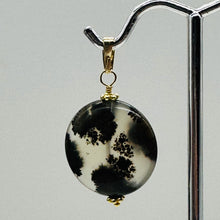 Load image into Gallery viewer, Gemmy Dendritic Peruvian Opal 14K Gold Filled Pendant | Clear Black|1 1/4&quot; Long|
