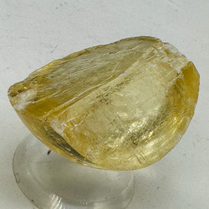 Optical Calcite Iceland Spar 44g Unique 1/4 Sphere | 48x20mm | Clear, Yellow |