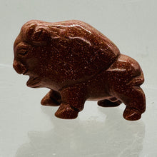 Load image into Gallery viewer, Goldstone Carved Buffalo Statue | 1 Figurine |
