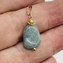 Load image into Gallery viewer, Aquamarine 14K Gold Filled Drop Pendant | 1 1/2&quot; Long | Aqua | 1 Pendant |
