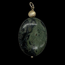 Load image into Gallery viewer, Exotic Kambaba Jasper Oval 14K Gold Filled Pendant | 2&quot; Long | 1 Pendant |
