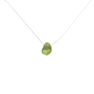 Peridot Faceted Briolette Bead | 2.2 cts | 9x7x4mm | Green | 1 bead |