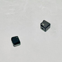 Load image into Gallery viewer, 2 Natural Black 0.06cts Diamond Cube Beads 8954B
