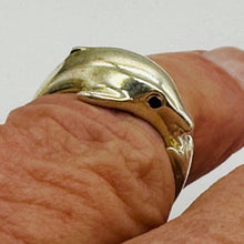 Load image into Gallery viewer, Leaping Dolphin Sterling Silver Designer Ring ' Size 5.25 ' Silver ' USA
