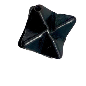 Kabbalah Carved Hematite Star Figurine | 25x15x15mm | Black