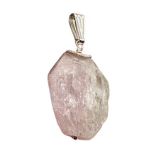 Load image into Gallery viewer, Kunzite Faceted 26x19x10mm Sterling Silver Pendant | 1 1/ 2&quot; Long | Pink |
