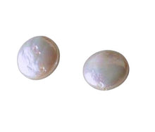 Load image into Gallery viewer, 2 Exquisite 11.5mm Creamy White FW Coin Pearls 4756
