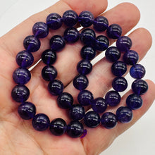 Load image into Gallery viewer, Amethyst Gorgeous Round Bead AA Strand | 10mm | Deep Purple | 40 Beads |
