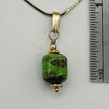 Load image into Gallery viewer, Gaspeite AAA 14K Gold Filled Pendant | 3/4&quot; Long | Green, Brown |
