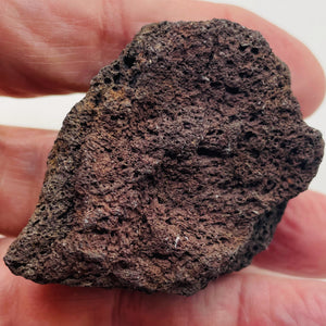 Volcanic Cinder Display Specimen - Stepped Red Lava 48 Grams