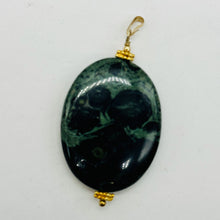 Load image into Gallery viewer, Exotic Kambaba Jasper Oval 14K Gold Filled Pendant | 40x30x8mm | 1 Bead |
