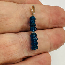 Load image into Gallery viewer, Dazzle Blue Apatite Moon Goddess 14K Gold Filled Pendant | 1" Long |
