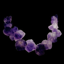 Load image into Gallery viewer, Amethyst Crystals Natural Strand | 29x27x15 to 18x17x12mm | Purple | 26 Beads |
