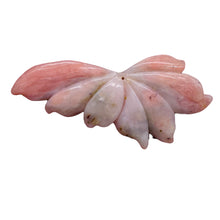 Load image into Gallery viewer, Peruvian Opal 122ct Carved Flower Pendant Bead| 40x97x7mm |Pink| 1 Pendant Bead|
