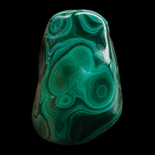 Load image into Gallery viewer, Malachite 58g Polished Gemstone FreeForm WorryStone|55x37x9mm Green| 1 Specimen|
