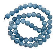 Load image into Gallery viewer, Aquamarine AAA Round 8mm Bead Half Strand | 8&quot; Long | Blue | 25 Beads |
