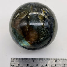 Load image into Gallery viewer, Labradorite 186g Round Collector's Sphere | 1 9/10" |Green Gray Flash| 1 Sphere|
