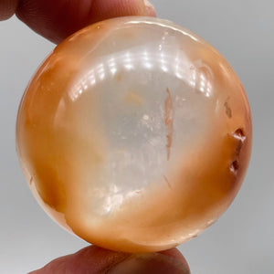 Quartz Orange 7g (2.4oz) Scrying Sphere | 38mm (1.5") | Clear Orange |