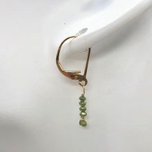Load image into Gallery viewer, Sparkle Parrot Green Diamond (.73cts) &amp; 14K Gold Earrings 309605
