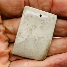 Load image into Gallery viewer, Crazy Lace Agate Designer Rectangular Pendant Bead | 40x30x5mm | Lavender Gray |
