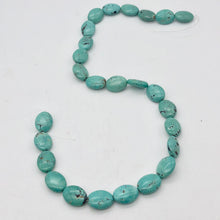 Load image into Gallery viewer, Natural Blue-Green Turquoise Oval Bead Strand
