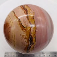 Load image into Gallery viewer, Mookaite Magic Sphere 593g (21oz) | 75mm (3&quot;) | Pink White | 1 Display Specimen|
