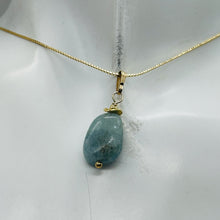 Load image into Gallery viewer, Aquamarine 14K Gold Filled Drop Pendant | 1 1/2&quot; Long | Aqua | 1 Pendant |
