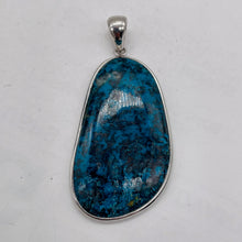 Load image into Gallery viewer, Chrysocolla Sterling Silver Oval Pendant | 3 1/4&quot; Long | Blue, Green| 1 Pendant|
