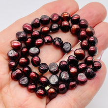 Load image into Gallery viewer, 12 Smoldering Burgundy Freshwater Pearls 8318
