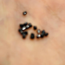 Load image into Gallery viewer, Natural Black Diamond 1.1cts Scissor Cut Cube Beads | 1x1mm to 2x1mm | 17 Beads|
