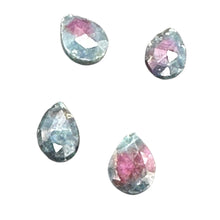 Load image into Gallery viewer, Ruby Zoisite Exquisite Flat Pear Briolette Bead | 9x6x3mm | Green, Red | 1 Bead|
