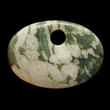 Load image into Gallery viewer, Harmony Stone Oval Centerpiece Bead - Snowy Forests | 63x45x8mm | 1 Bead |
