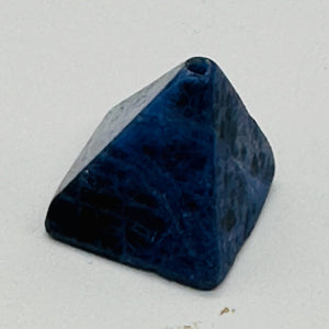 2 Hand Carved Sodalite Pyramid Beads 9289SO