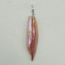 Load image into Gallery viewer, Designer Pink Mussel Shell Sterling Silver Pendant | 2 3/4&quot; Long |
