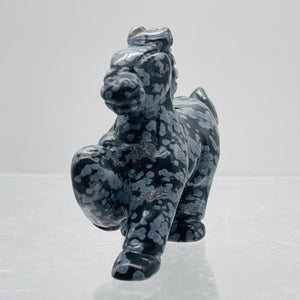 Pony Horse Display Statue | 1 Figurine | | 46x40x16mm | Gray, Black