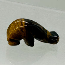 Load image into Gallery viewer, Tiger Eye Carved Manatee Animal Beads
