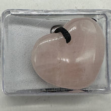 Load image into Gallery viewer, Rose Quartz Loving Heart Pendant | 1&#39; Long | Pink | 1 Pendant Necklace
