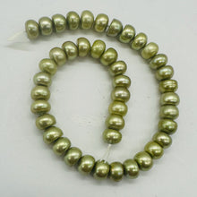 Load image into Gallery viewer, Dubai Pistachio Fresh Water Pearl Half Strand | 7x5mm | Green } 42 Pearls |
