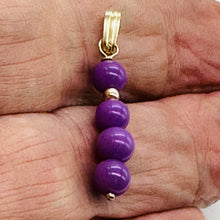 Load image into Gallery viewer, Phosphosiderite Dangle 14K Gold Filled Pendants | 1 1/4" long | Lavender |
