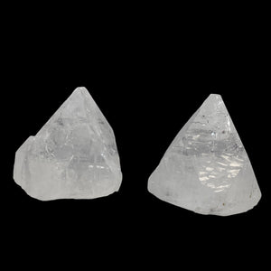 Apophyllite Stilbite Duo 104tcw Pyramids | 22x20 to 23x18mm | Clear, White |