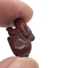Load image into Gallery viewer, Hoppity Carved Jasper Bunny Rabbit Animal Figurine | 21x11x8mm | Red
