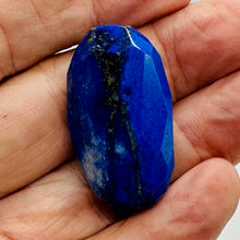 Load image into Gallery viewer, Blue Lapis Lazuli Designer Cut Pendant Bead 93ct 39x21x13mm Afghanistan
