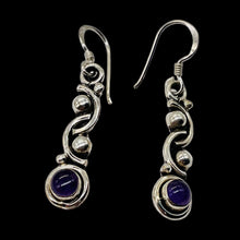 Load image into Gallery viewer, Amethyst Sterling Silver Drop/Dangle Earrings | 1 1/2&quot; Long | Purple | 1 Pair |
