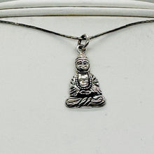 Load image into Gallery viewer, Buddha Sterling Silver Pendant | 1 1/4&quot; Long | Silver | 1 Pendant |
