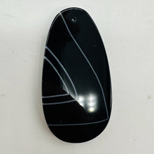 Load image into Gallery viewer, Sardonyx Large Designer Teardrop Pendant Bead| 65x34x6mm | Black.White | 1 Bead|
