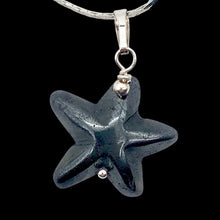 Load image into Gallery viewer, Hematite Starfish Pendant Necklace | Semi Precious Stone | Silver Pendant |
