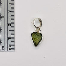 Load image into Gallery viewer, Moldavite 8.88ct Sterling Silver Heart Pendant | 3/4&quot; Long | Green | 1 Pendant |
