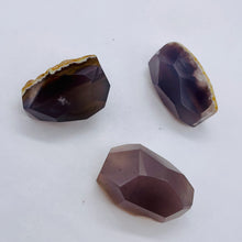 Load image into Gallery viewer, Chrysocolla Agate Faceted Free Form 3 Beads| 35x18 to 34x11mm | Lavender Clear |
